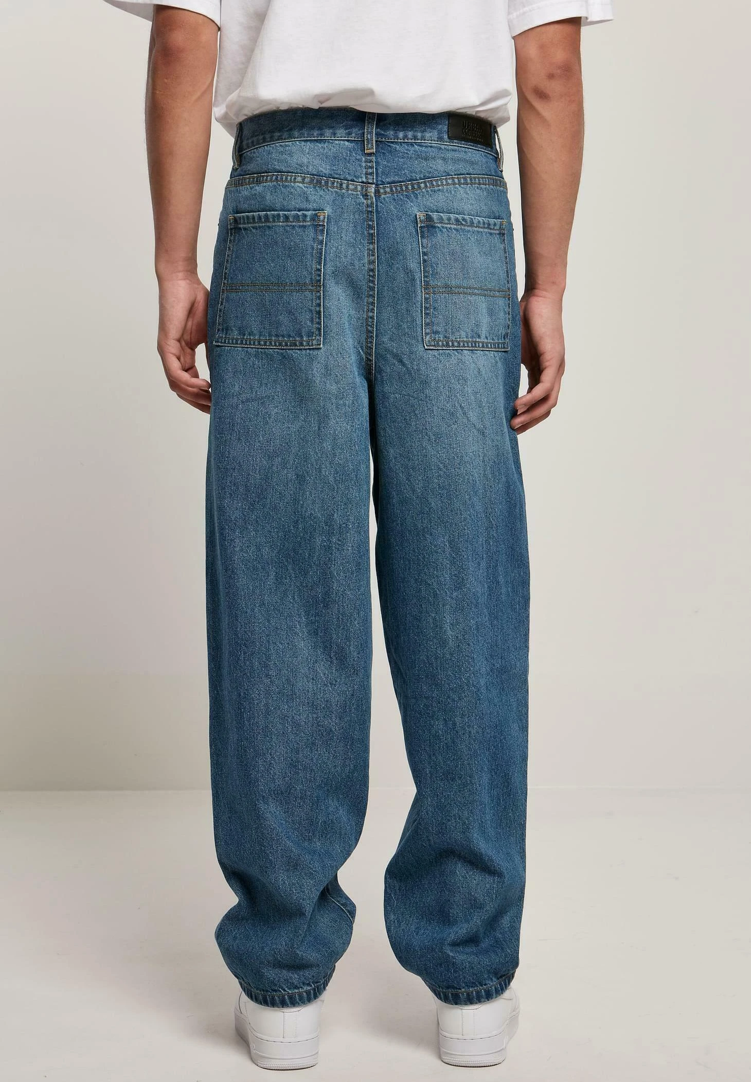 URBAN CLASSICS Relaxed Fit Jeans - Middeepblue 5 URBAN CLASSICS Relaxed Fit Jeans - Middeepblue - Afbeelding 3