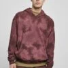 URBAN CLASSICS Dyed - Hoodie - Cherry