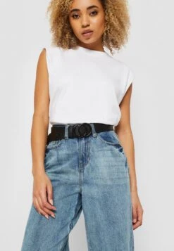 URBAN CLASSICS Accessoires Coloured Ring Buckle- Riem - Black