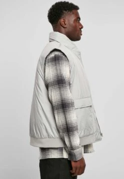 URBAN CLASSICS Clean Puffer - Bodywarmer - Lightasphalt -Urban Classics c64fce873e844f83a88a2aca8049f471