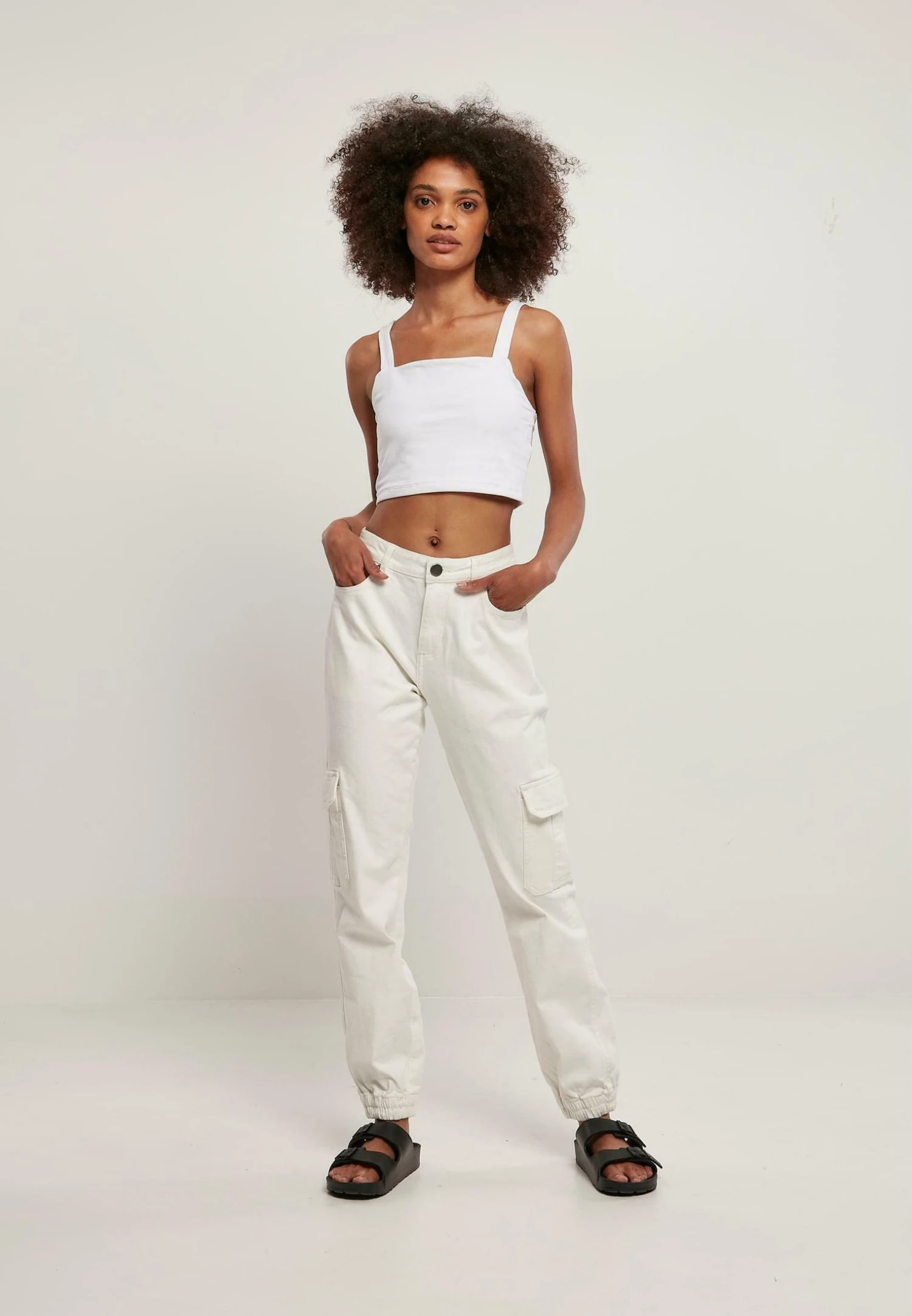 URBAN CLASSICS Relaxed Fit Jeans - Offwhite Raw 4 URBAN CLASSICS Relaxed Fit Jeans - Offwhite Raw - Afbeelding 2