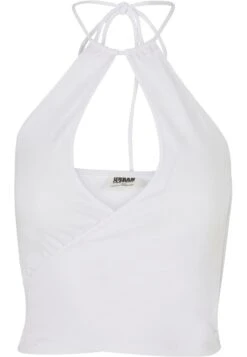 URBAN CLASSICS Short Wraped Neckholder - Top - White -Urban Classics c73af3e5e541453bba90e367d103bd95