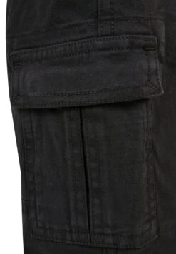 URBAN CLASSICS Washed Twill Jogging - Cargobroek - Black -Urban Classics c7e7b3ba54da42cf85f352516fedad86
