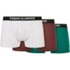 URBAN CLASSICS Organic3-Pack - Onderbroeken - Scrpt Clrfl/Cherry/Treegreen