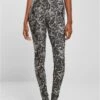 URBAN CLASSICS Soft Aop - Legging - Blackpaint -Urban Classics ca606002461f4ecda3654965891bb7b0