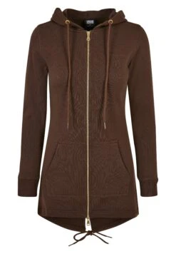URBAN CLASSICS Parka - Sweater Met Rits - Brown -Urban Classics cb63b5a217cd4898abde157e4a8a83fc