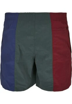URBAN CLASSICS 3-Tone - Zwemshorts - Burgundy Bottlegreen -Urban Classics cc5877e7aac547518988f069e521cd25
