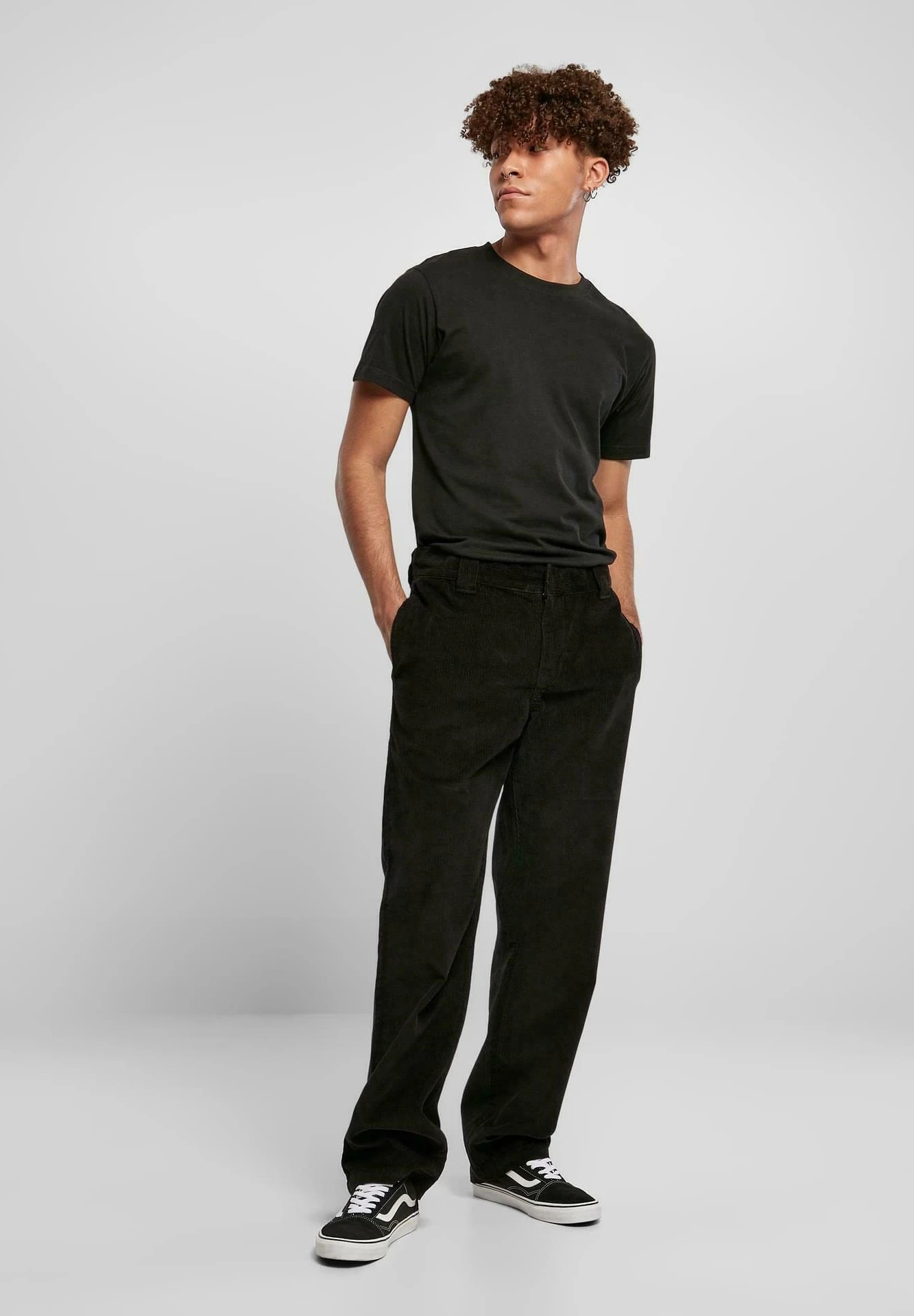 URBAN CLASSICS Corduroy Workwear Pants - Chino - Black 4 URBAN CLASSICS Corduroy Workwear Pants - Chino - Black - Afbeelding 2