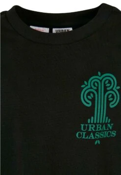 URBAN CLASSICS Logo Tee - T-Shirt Print - Black -Urban Classics cfd8808a2097499c87b402b954281c80