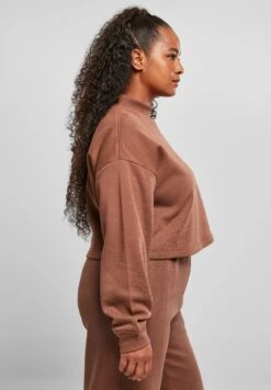 URBAN CLASSICS Oversized High Neck Crew - Sweater - Bark -Urban Classics cff88545d52943b5ac891e2d0b483497