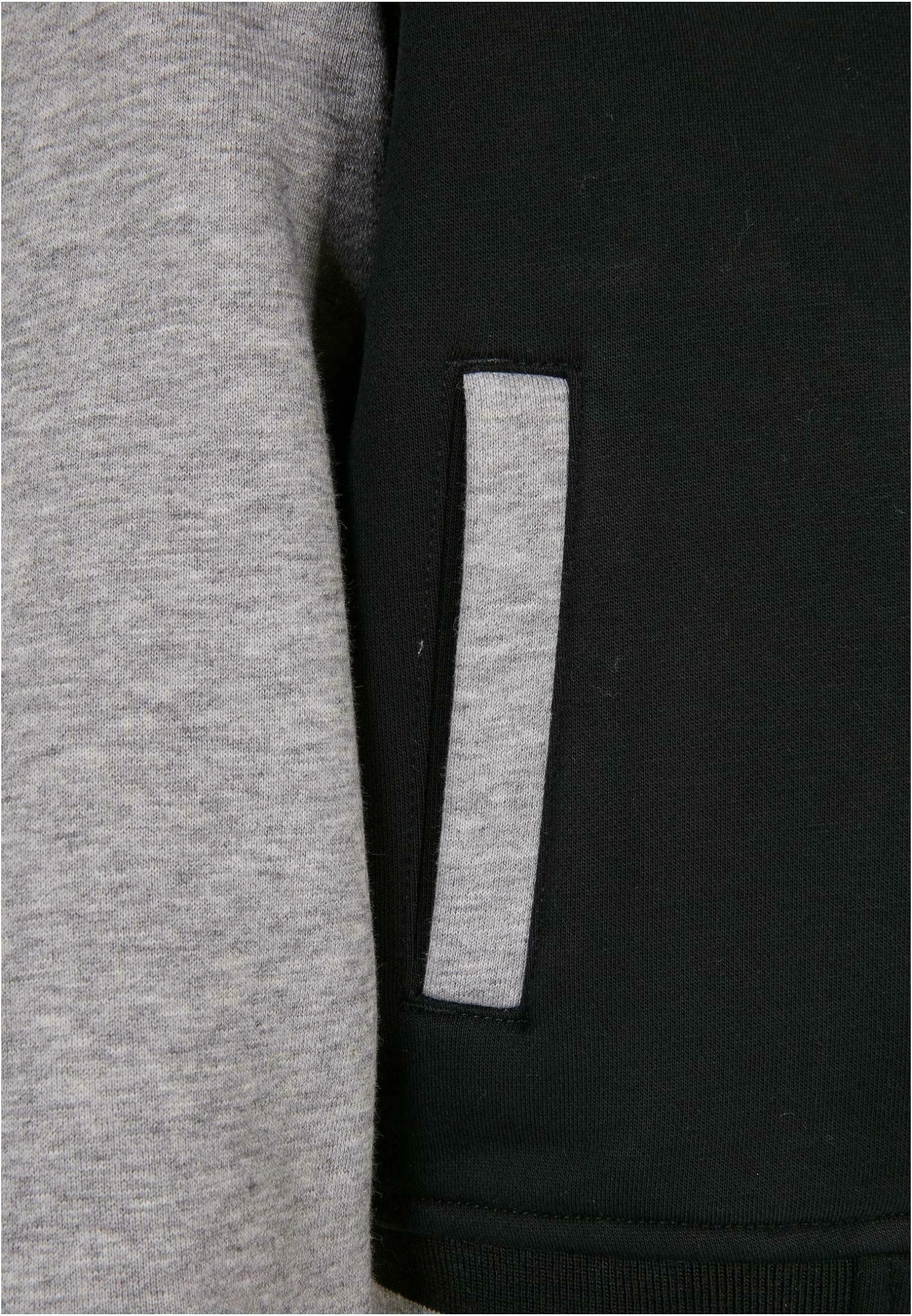 URBAN CLASSICS 2-Tone- Sweater Met Rits - Black Grey 7 URBAN CLASSICS 2-Tone- Sweater Met Rits - Black Grey - Afbeelding 5
