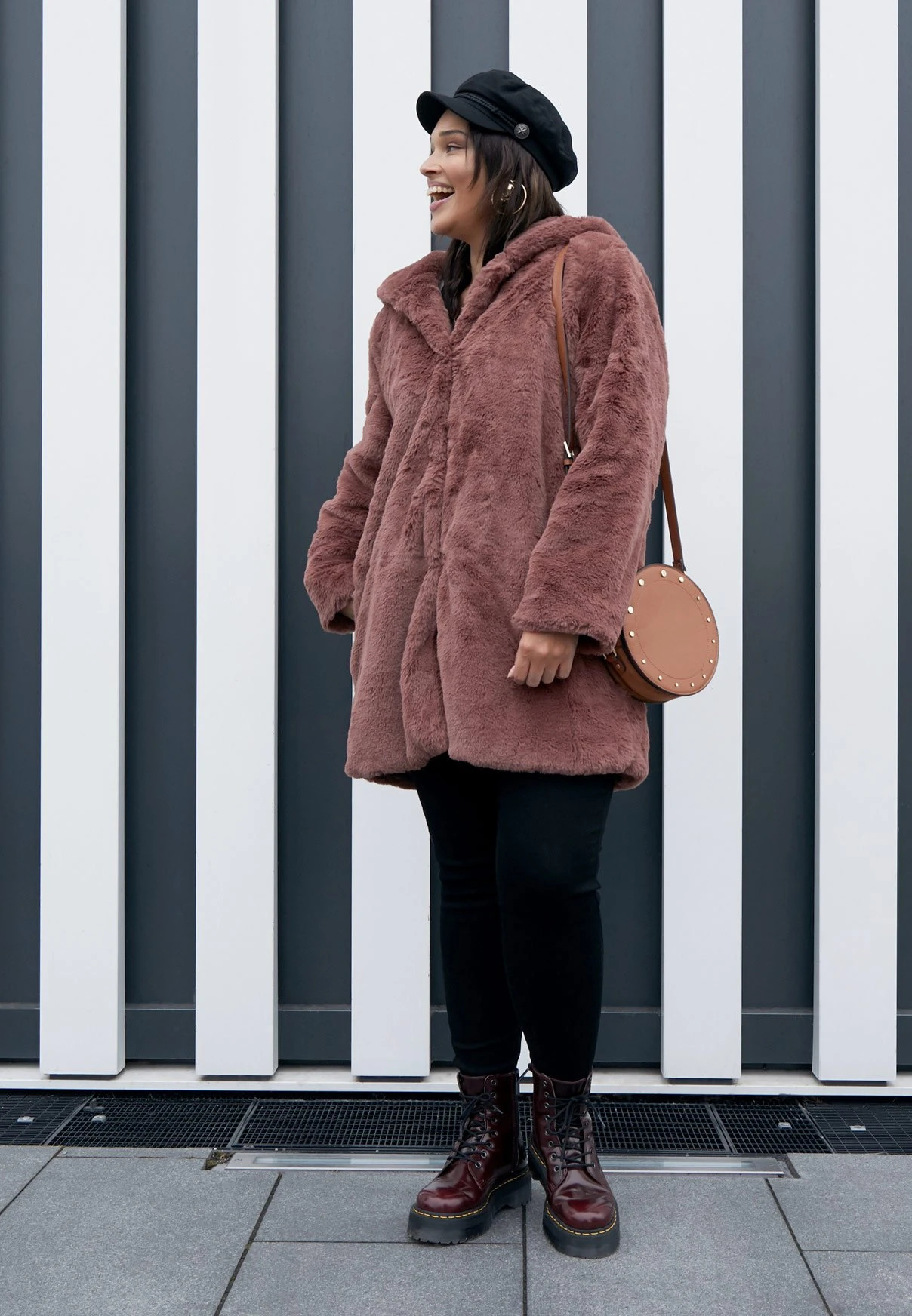 Ladies Hooded Coat - Winterjas - Darkrose 7 Ladies Hooded Coat - Winterjas - Darkrose - Afbeelding 5