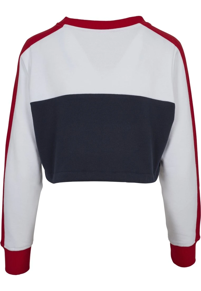 URBAN CLASSICS Ladies- Sweater - Navy/White/Fire Red 5 URBAN CLASSICS Ladies- Sweater - Navy/White/Fire Red - Afbeelding 3