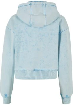 URBAN CLASSICS Towel Washed - Sweater Met Rits - Balticblue -Urban Classics d6f36b5bdc584913995bc38d657e8208