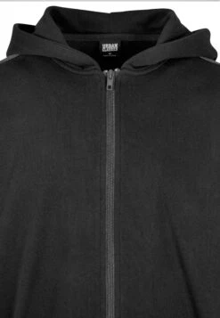 URBAN CLASSICS Oversized Patch - Sweater Met Rits - Black Charcoal -Urban Classics d9256d834e0b4b5fac491098c034e453