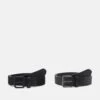 URBAN CLASSICS Stretch Basic Belt Unisex 2 Pack - Riem - Black/Charcoal -Urban Classics da99e45f7fff4e35ad0846b6bce6523c