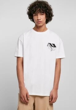 URBAN CLASSICS Constructed - T-Shirt Print - White