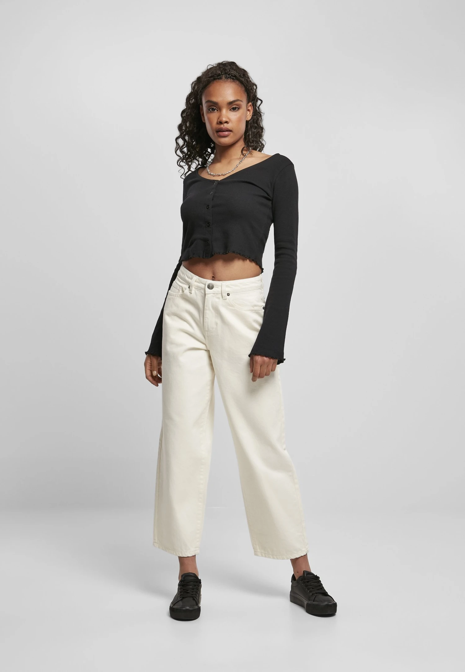 URBAN CLASSICS Flared Jeans - Whitesand 4 URBAN CLASSICS Flared Jeans - Whitesand - Afbeelding 2