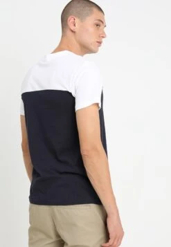 URBAN CLASSICS 3-Tone Pocket Tee - T-Shirt Print - Navy/White/Chromeyellow -Urban Classics df2caf11c40e4b7e8609a7b88943fdf2