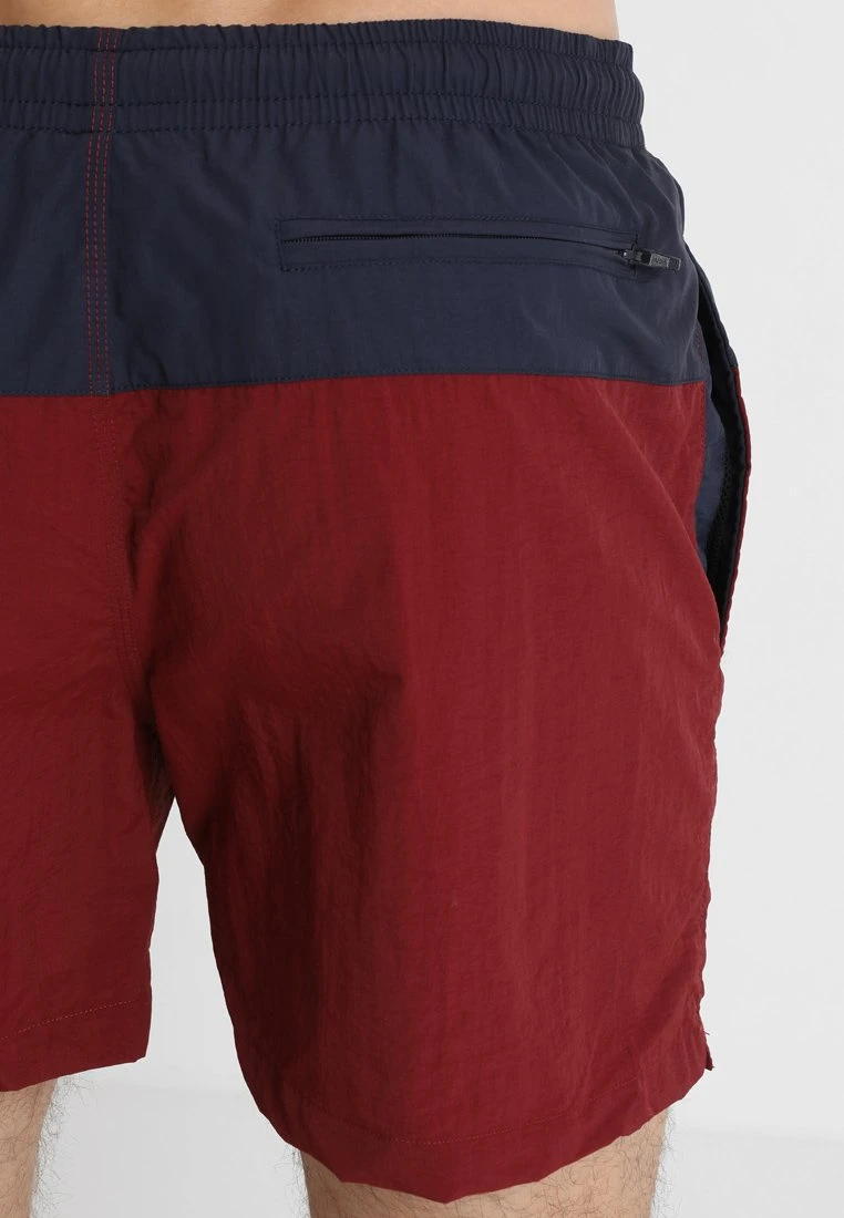 URBAN CLASSICS Block - Zwemshorts - Navy/Burgundy 4 URBAN CLASSICS Block - Zwemshorts - Navy/Burgundy - Afbeelding 2