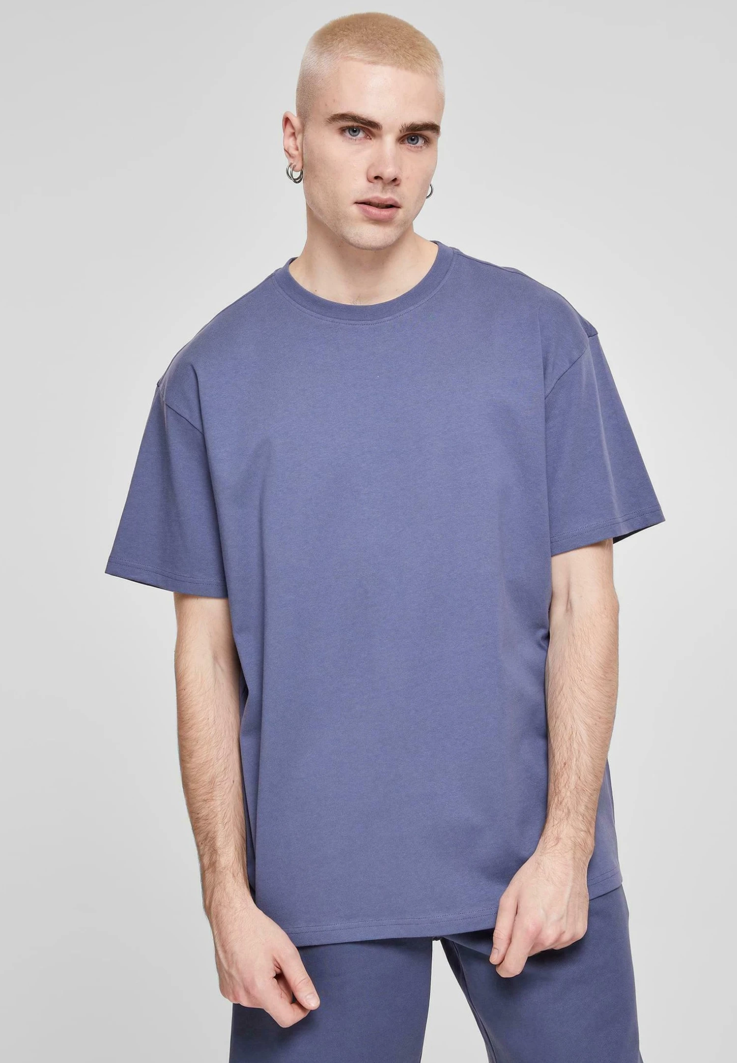 URBAN CLASSICS Heavy - T-Shirt Basic - Vintageblue 3 URBAN CLASSICS Heavy - T-Shirt Basic - Vintageblue