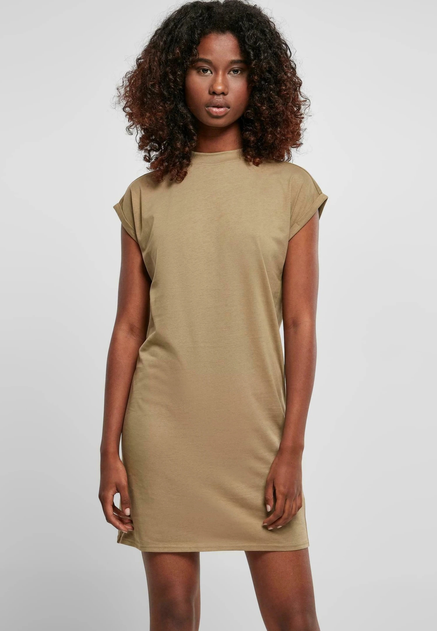 URBAN CLASSICS Turtle Extended Shoulder - Jerseyjurk - Khaki 3 URBAN CLASSICS Turtle Extended Shoulder - Jerseyjurk - Khaki