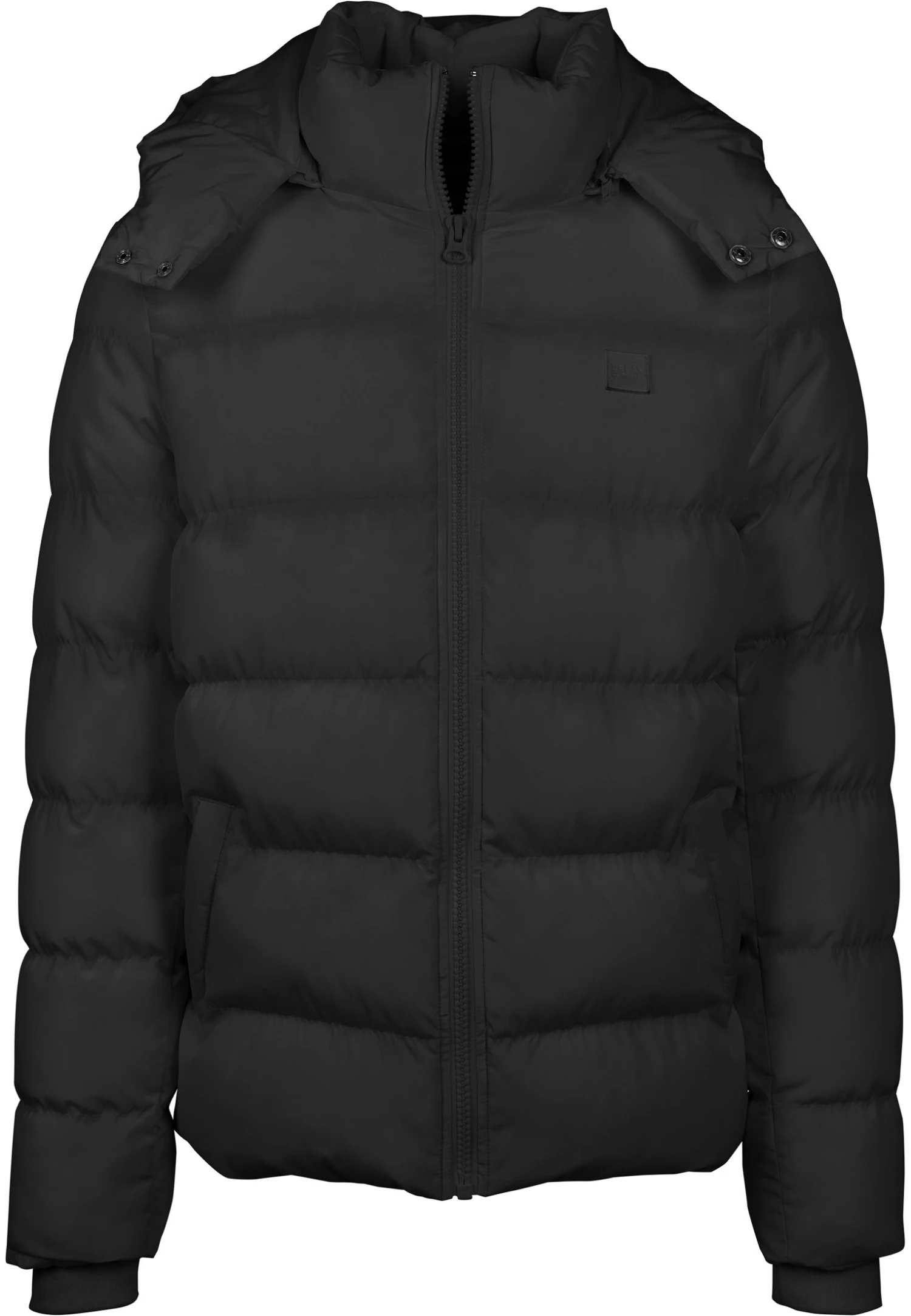 URBAN CLASSICS Hooded Puffer - Winterjas - Black 3 URBAN CLASSICS Hooded Puffer - Winterjas - Black