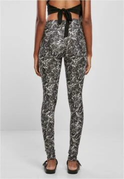 URBAN CLASSICS Soft Aop - Legging - Blackpaint -Urban Classics e27e53021d424345a38bc9ea334e2e48