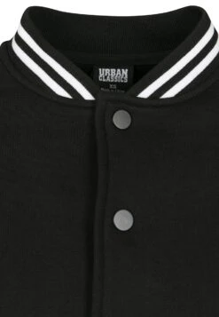URBAN CLASSICS Sweater Met Rits - Black/White -Urban Classics e3eded788dc84ebfb49ea7743d57e7a7