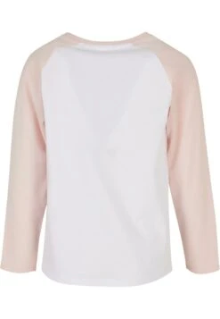 URBAN CLASSICS Contrast Raglan- Longsleeve - White Pink -Urban Classics e5d5e4ef7f754f548cf1d2aad3216a2d