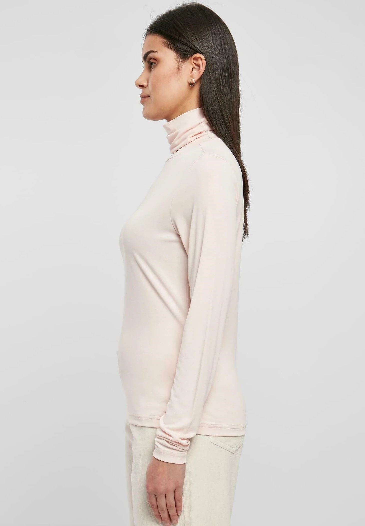 URBAN CLASSICS Turtleneck Longsleeve - Longsleeve - Pink 7 URBAN CLASSICS Turtleneck Longsleeve - Longsleeve - Pink - Afbeelding 5