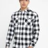 URBAN CLASSICS Checked - Overhemd - Black/White