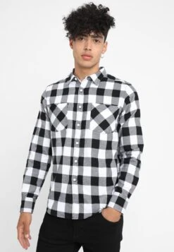 URBAN CLASSICS Checked - Overhemd - Black/White