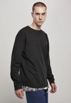 URBAN CLASSICS Organic Cotton Short Curved Oversized Ls - Longsleeve - Black -Urban Classics e9e7ec063f344233bb1ef89d712fea19