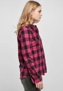 URBAN CLASSICS Overhemdblouse - Wildviolet Black -Urban Classics e9f116338b9c483ca1bca1bf219c0002