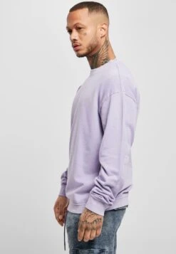 URBAN CLASSICS Pigment Dyed Crew Neck - Sweater - Lavender -Urban Classics ea070e7a6eb14c0fb2b32b57d92b76ec