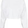 URBAN CLASSICS Ladies Oversized Cropped Hoody - Hoodie - White