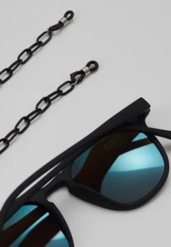 URBAN CLASSICS Arthur With Chain - Zonnebril - Black/Blue -Urban Classics eb01800104324906809039f003dc5de5