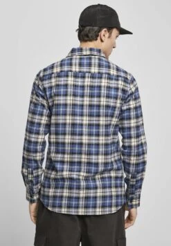 URBAN CLASSICS Roots - Overhemd - Darkblue/White -Urban Classics eb07e6dc2abe479284a2faebb1c82b1c