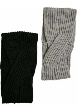 URBAN CLASSICS 2 Pack - Oorwarmers - Black Grey