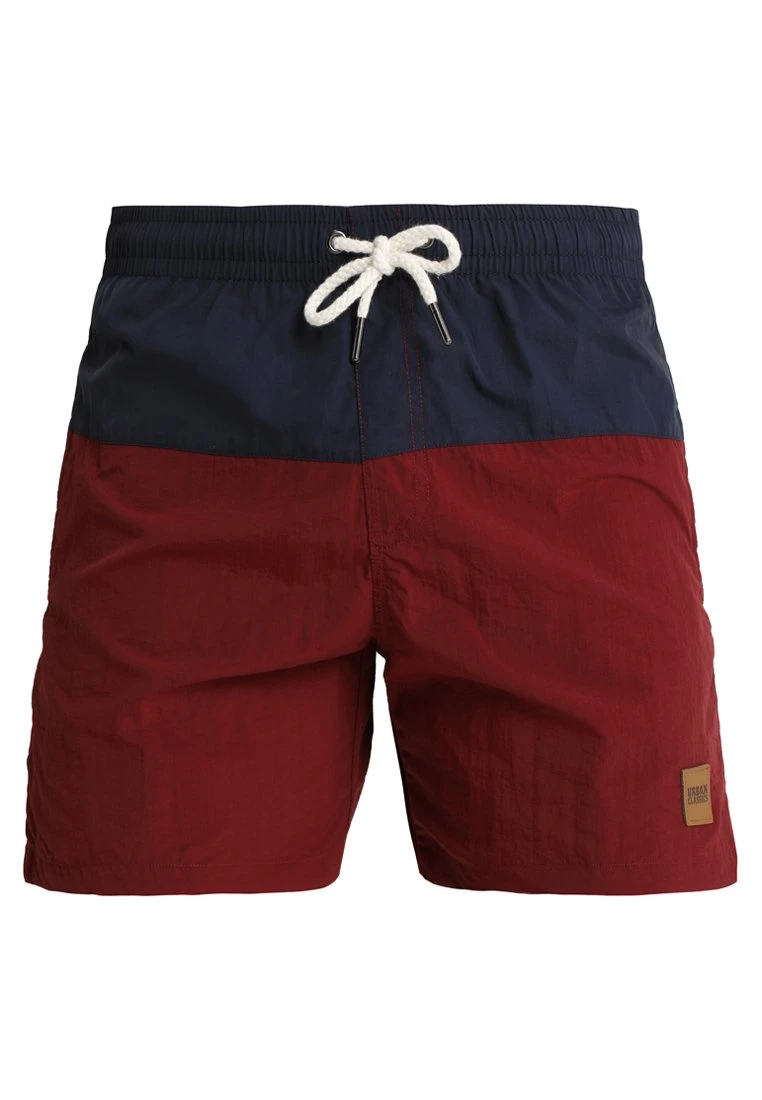 URBAN CLASSICS Block - Zwemshorts - Navy/Burgundy 6 URBAN CLASSICS Block - Zwemshorts - Navy/Burgundy - Afbeelding 4