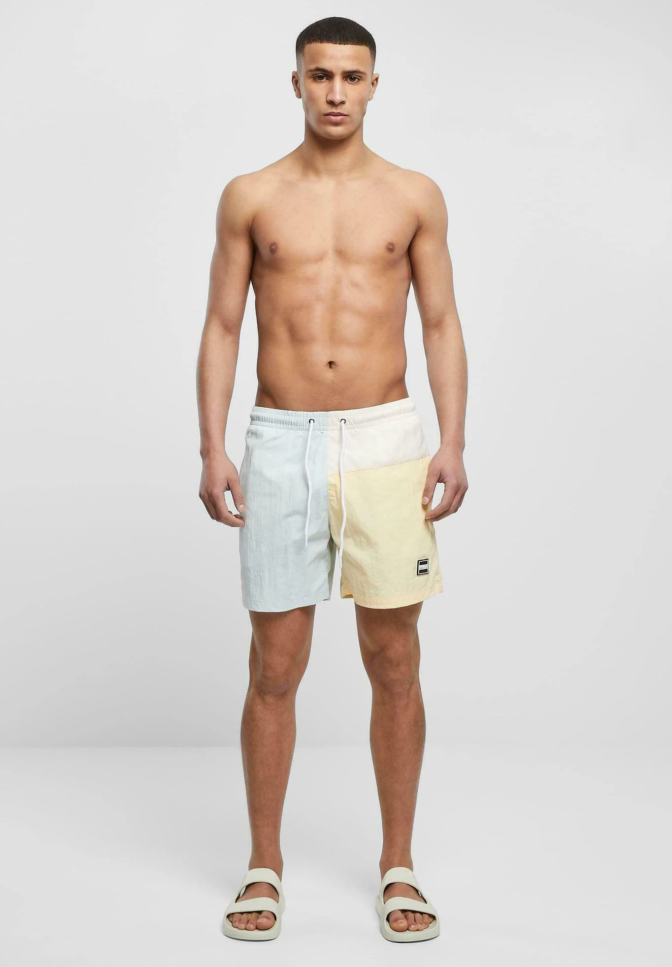 URBAN CLASSICS 3 Block - Zwemshorts - Pastelcream 4 URBAN CLASSICS 3 Block - Zwemshorts - Pastelcream - Afbeelding 2
