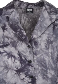 URBAN CLASSICS Ladies Viscose Tie Dye Resort Shirt - Overhemdblouse - Dark -Urban Classics edc72a55b30b4c5abcad3a8c83c66a05