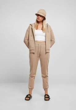 URBAN CLASSICS Sweater Met Rits - Softtaupe -Urban Classics ee8d059eb050407e8964fca9e08f97fd