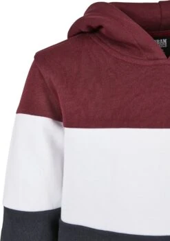 URBAN CLASSICS Hoodie - Port/White/Navy -Urban Classics f021dda5b28e4bd5b8b5bfbf0c13ca3a