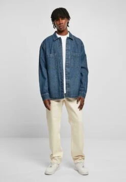 URBAN CLASSICS Pocket - Overhemd - Mid Indigo Washed