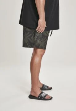 URBAN CLASSICS Pattern - Zwemshorts - Palm/Olive -Urban Classics f2b798ad05c8475d87c3e2644873868b