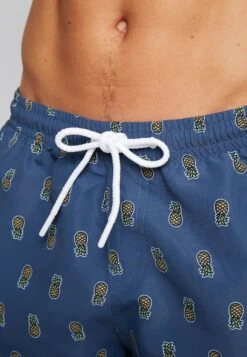 URBAN CLASSICS Pineapple Swim Shorts - Zwemshorts - Vintage Blue -Urban Classics f30e8dbc2a5446cb9a0edfd3bc165aac