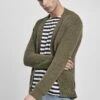 URBAN CLASSICS Boxy Cardigan - Vest - Olive -Urban Classics f3e9850c9ef44e4ea2f0402e9bf64eac
