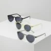 URBAN CLASSICS Sunglasses Cypres 3 Pack - Zonnebril - Black/Light Grey/Yellow -Urban Classics f45d85e1817446198ac46c8620efbd31